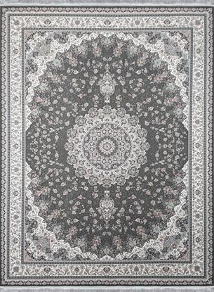 تصویر از فرش ماشینی پاتریس طرح الماس طوسی